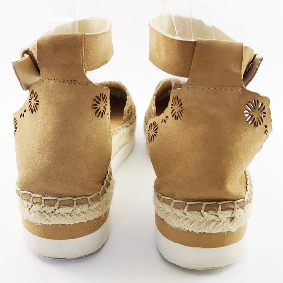 VINCE CAMUTO Breshan Suede Espadrille Closed Toe Platform Sandal 9 - Picture 9 of 12